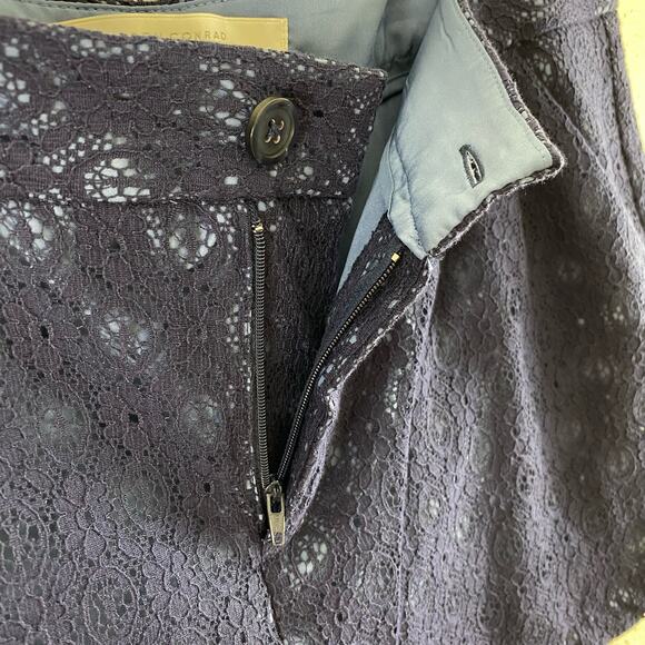 LC Lauren Conrad Navy Blue Lace High Rise Shorts Size 16 - Picture 6 of 9